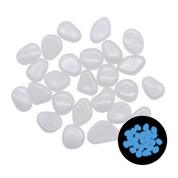 100PCS Glow-in-the-Dark Garden Pebbles