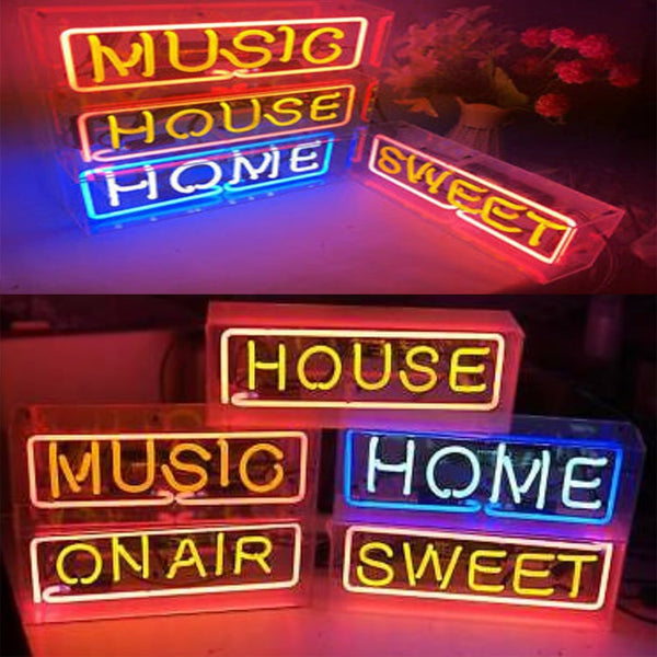 Acrylic Glass Neon Sign Light Box