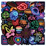 Waterproof Neon Cartoon Stickers